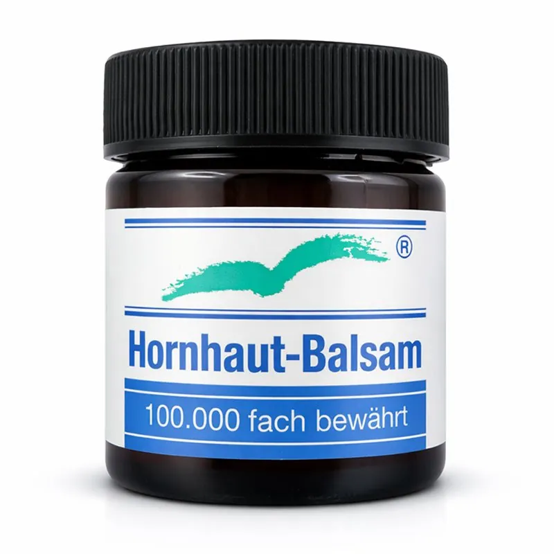 Badestrand Hornhaut Balsam für trockene Haut an Füße, Hände, Ellenbogen, Knie und Nagelfalze geeignet.